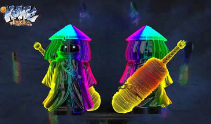 【Howe Brick】鬼鮫 透明七彩漸變