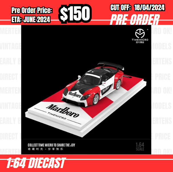 RS-$150  * Time Micro * 1:64 Mazda RX-7 Veilside Fortune Malboro [OD12/04]