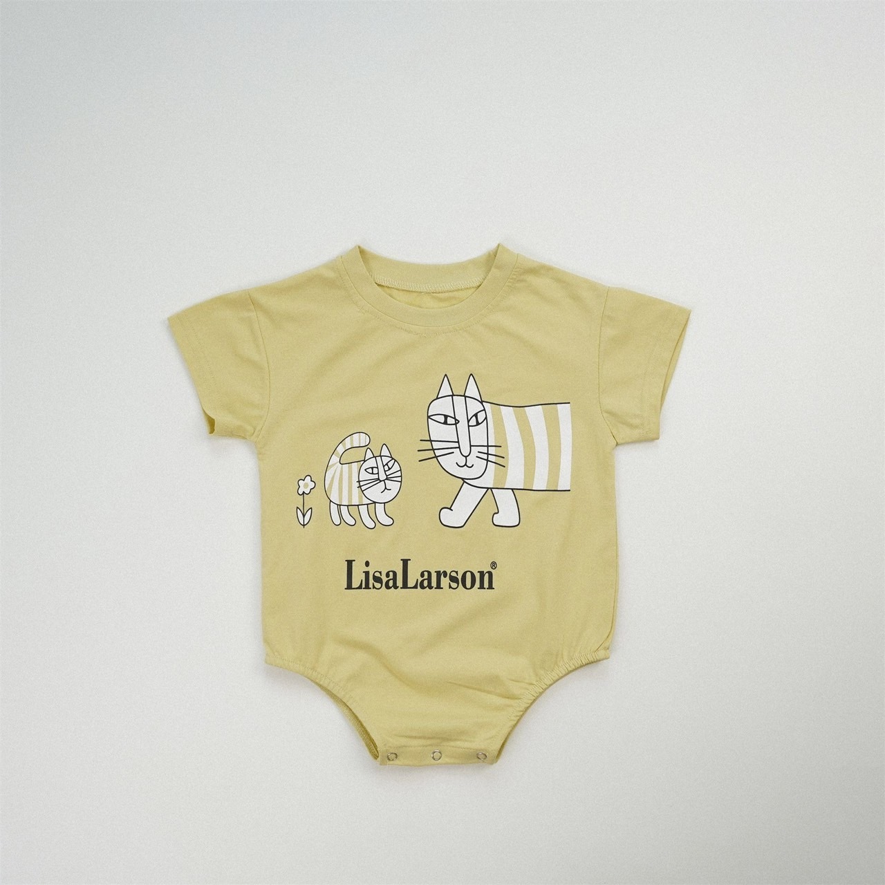 再來一款條紋貓夏季包屁衣