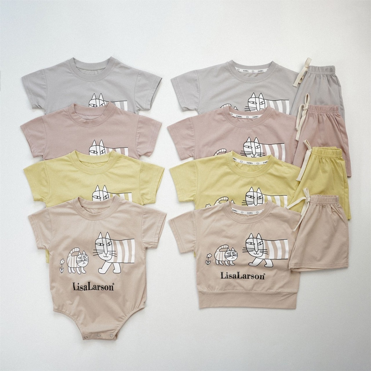 再來一款條紋貓夏季包屁衣