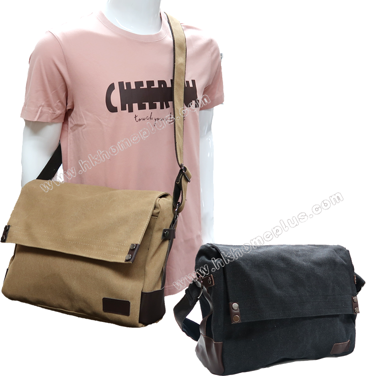 復古風帆布斜揹袋