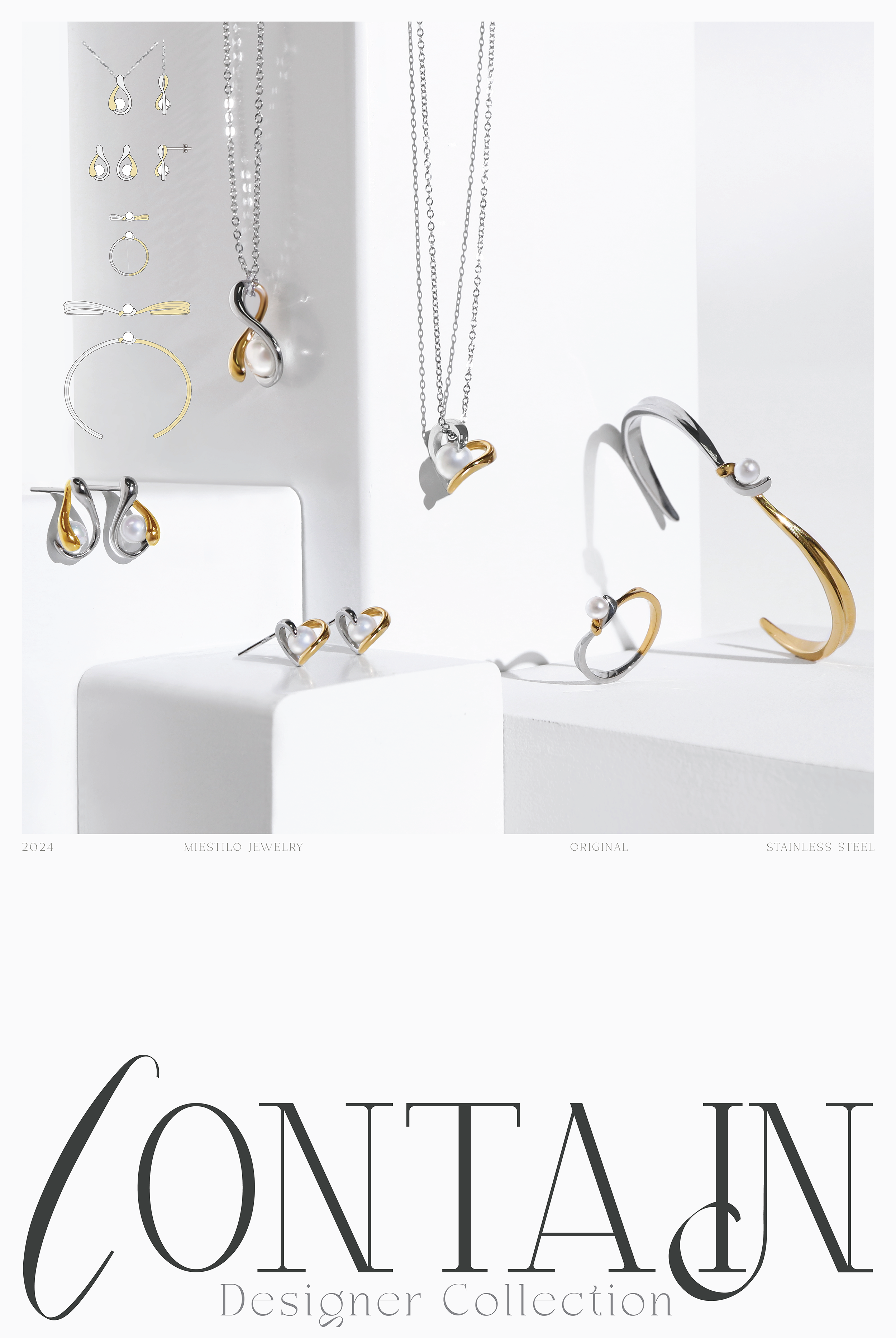 2024設計師CONTAIN系列｜Miestilo Jewelry設計師輕珠寶品牌｜舒飾質感每一刻