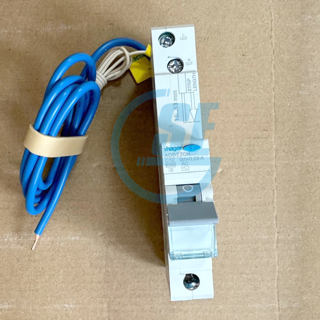 "HAGER" 新款單極水氣菲(C型老鼠尾)(6KA/30MA/RCBO)