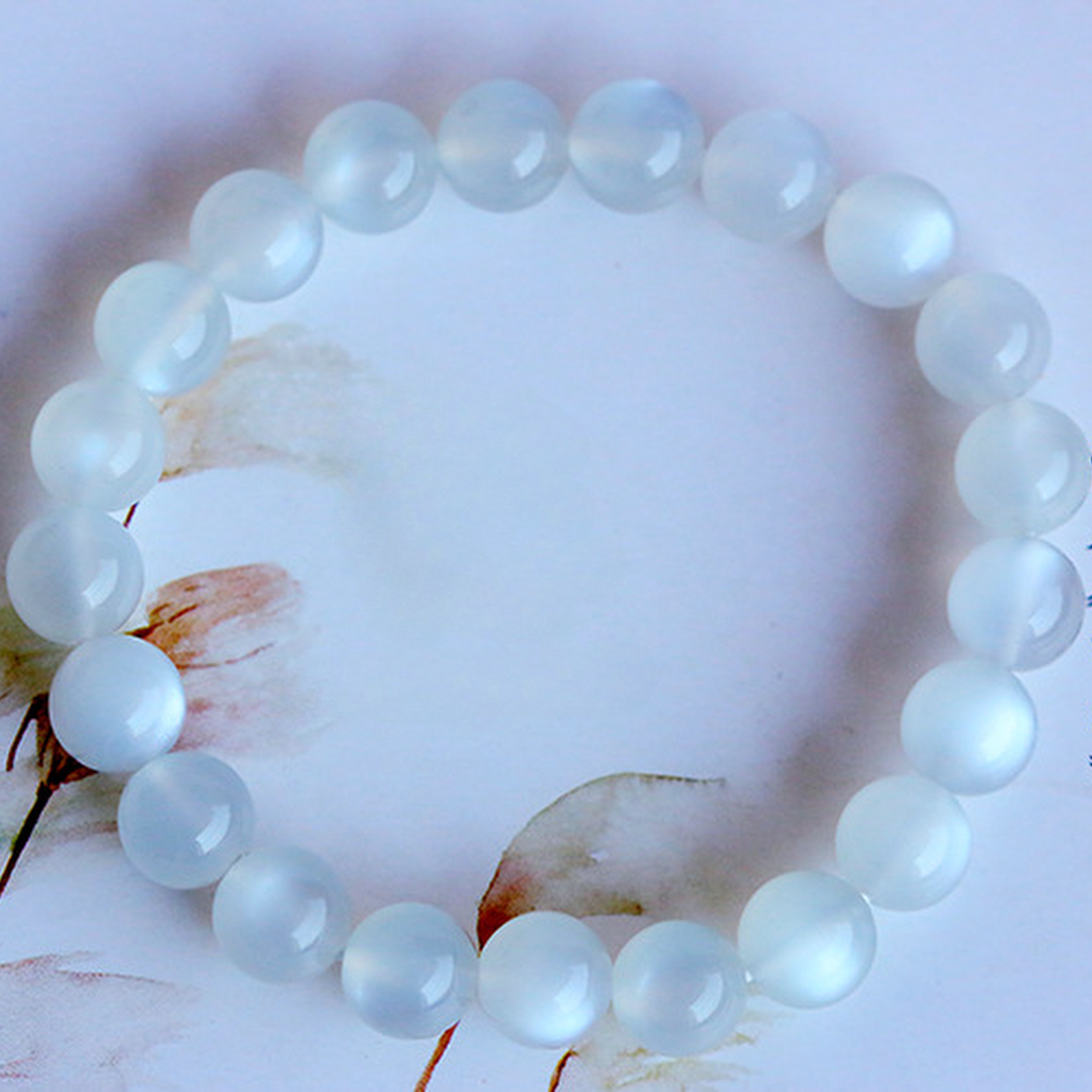 【藏寶】強光珍藏級白月光石水晶手鍊/水晶手串
