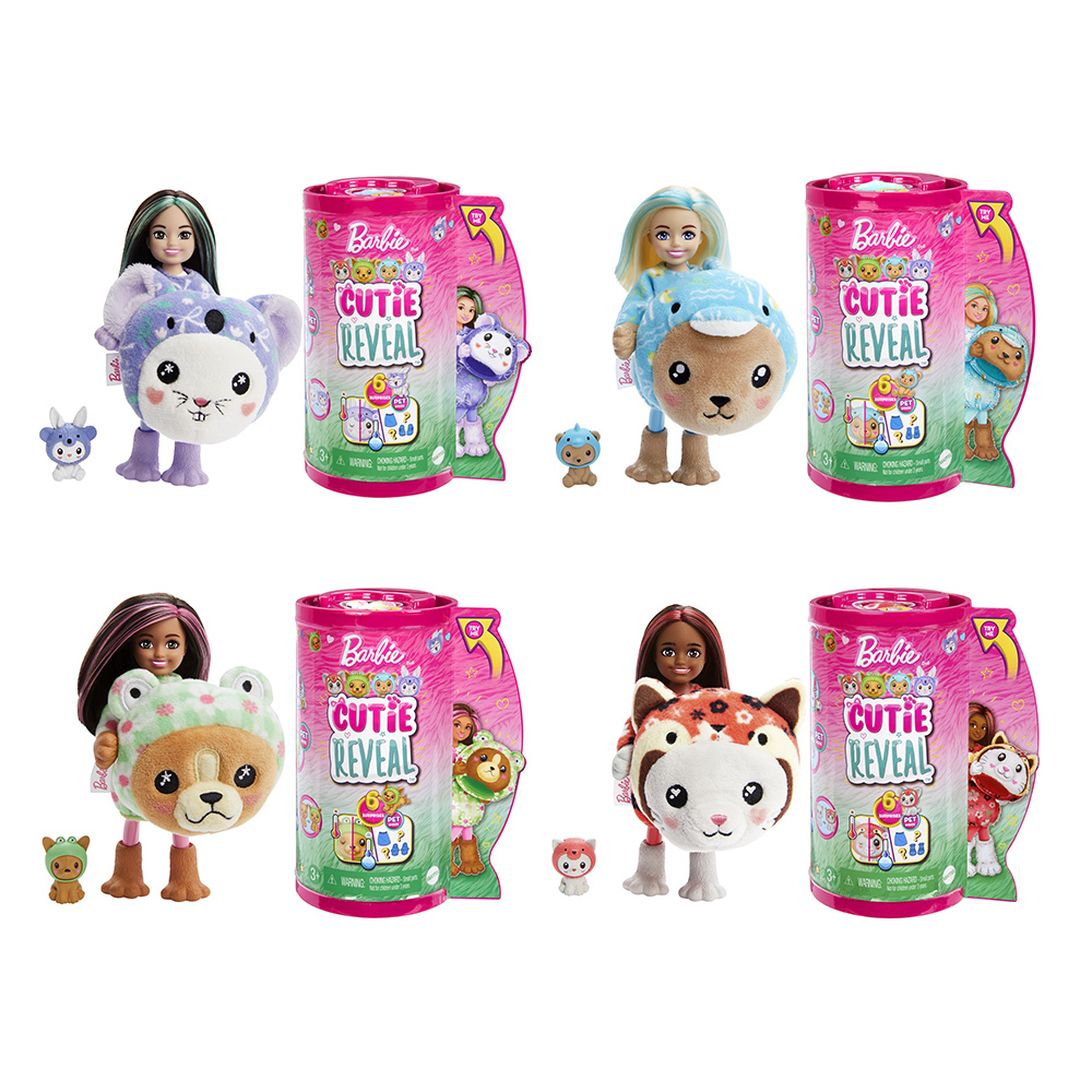 芭比驚喜造型娃娃-小凱莉動物變身系列