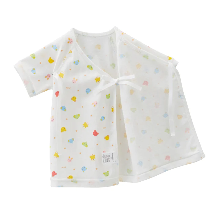 羅紋針織棉短袖肚衣-動物