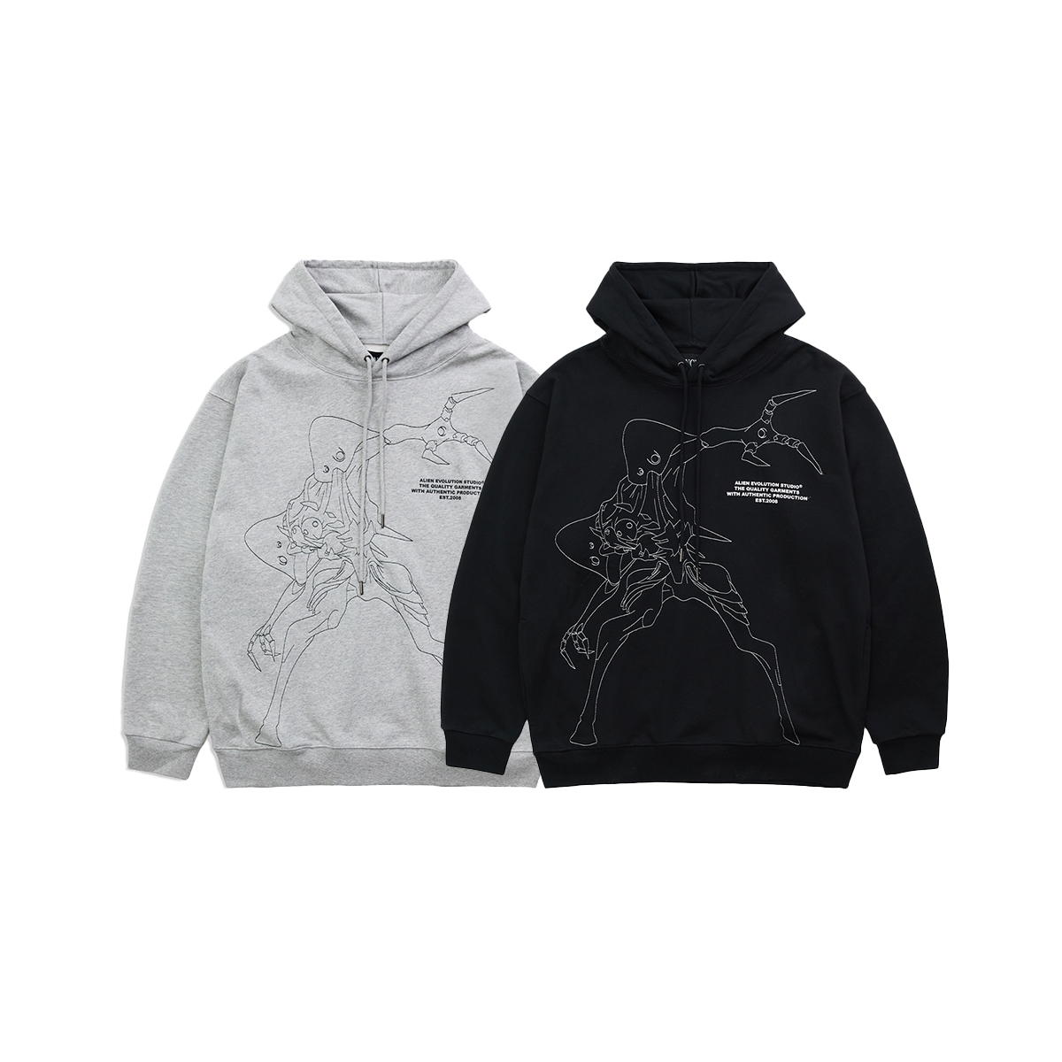 【車庫服飾】AES X NEON GENESIS EVANGELION / THE 4TH ANGEL HOODIE