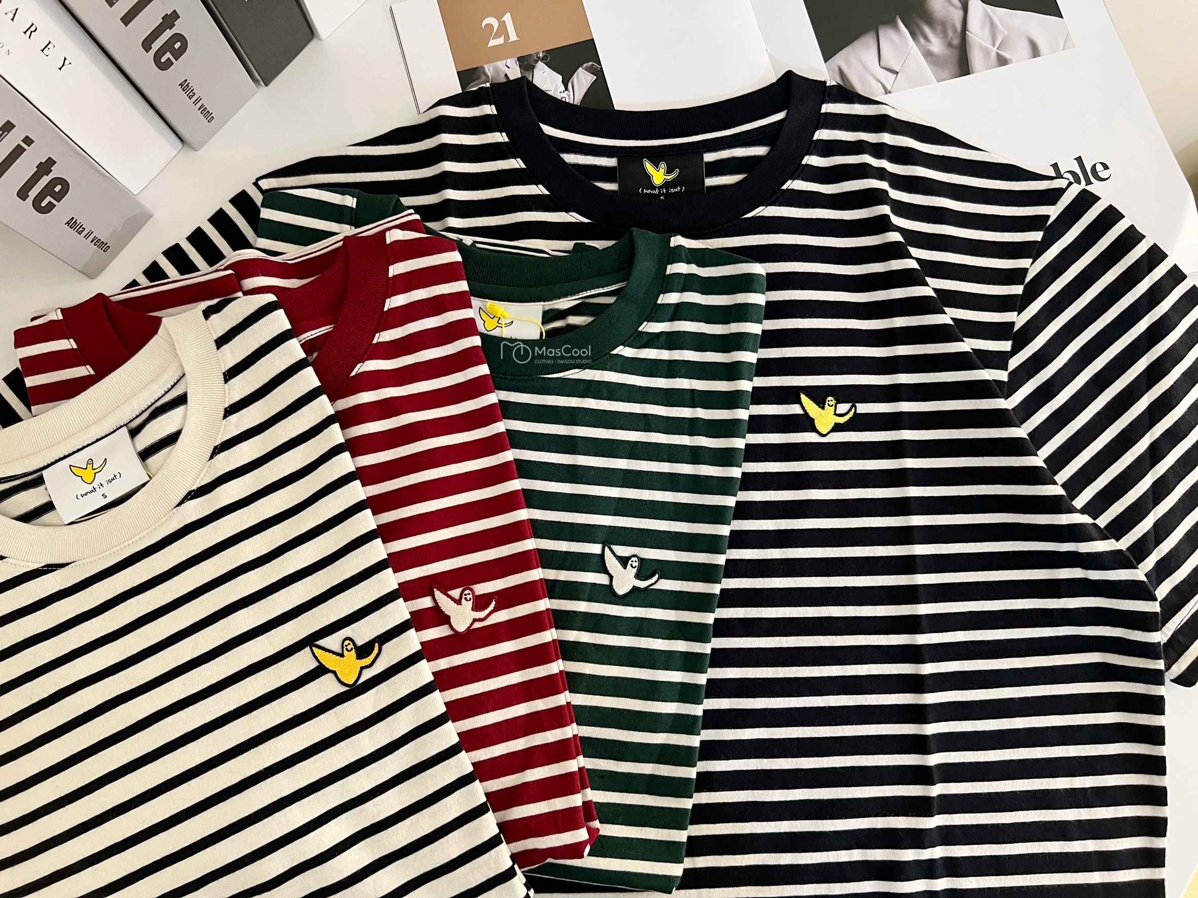 What it isnt 天使條紋短袖