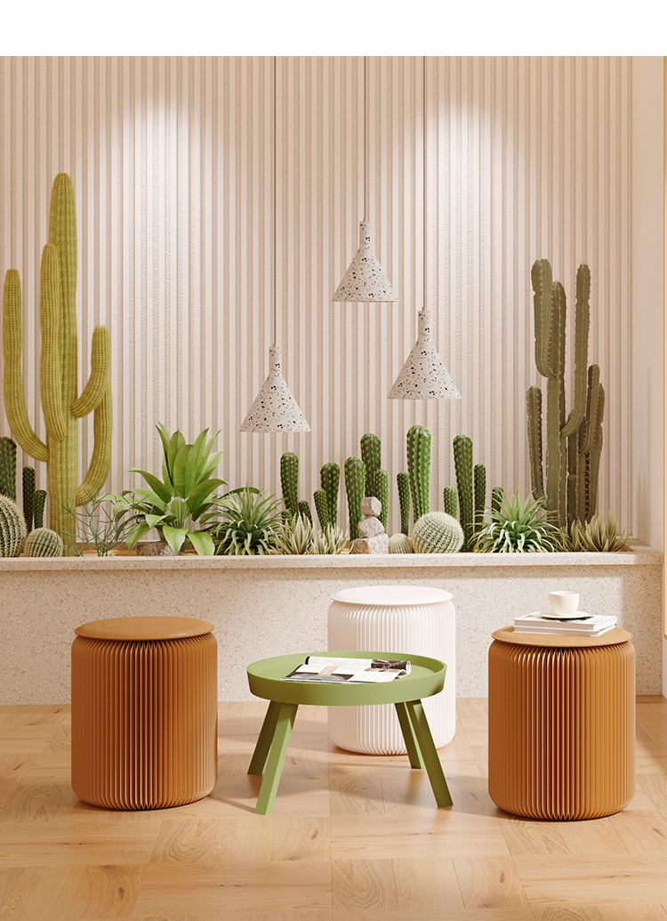 十八紙折疊凳換鞋圓坐凳家用小凳子 (3kg)