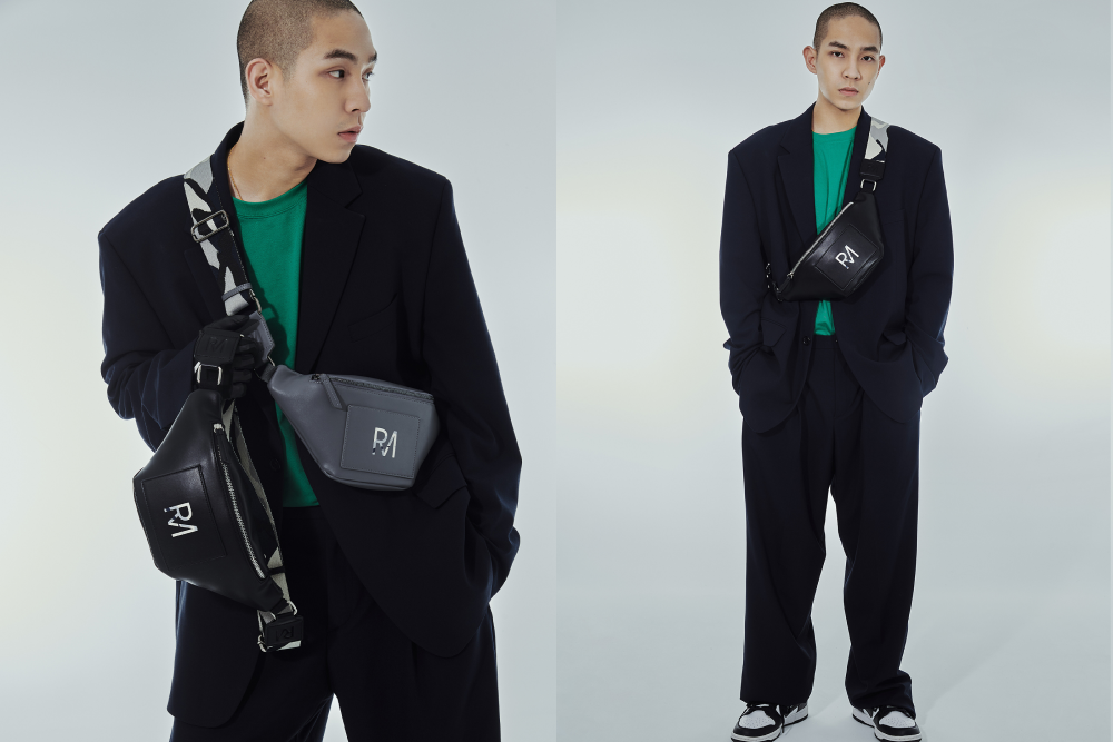 穿正裝配皮革腰包,不失正式感還多了幹練魅力