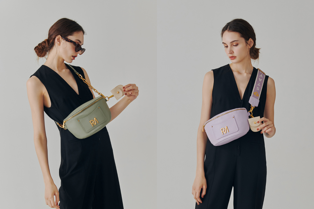 腰包搭配連身洋裝,是優雅滿點的懶人穿搭