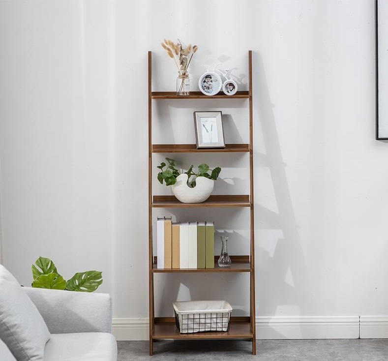 竹庭書架靠牆置物架