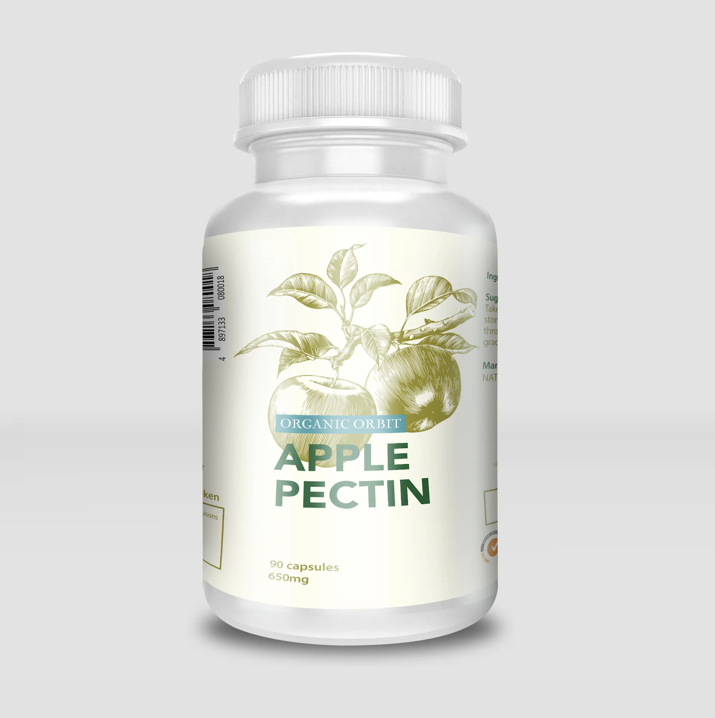 Organic Orbit - 蘋果果膠膠囊 650mg  x 90粒