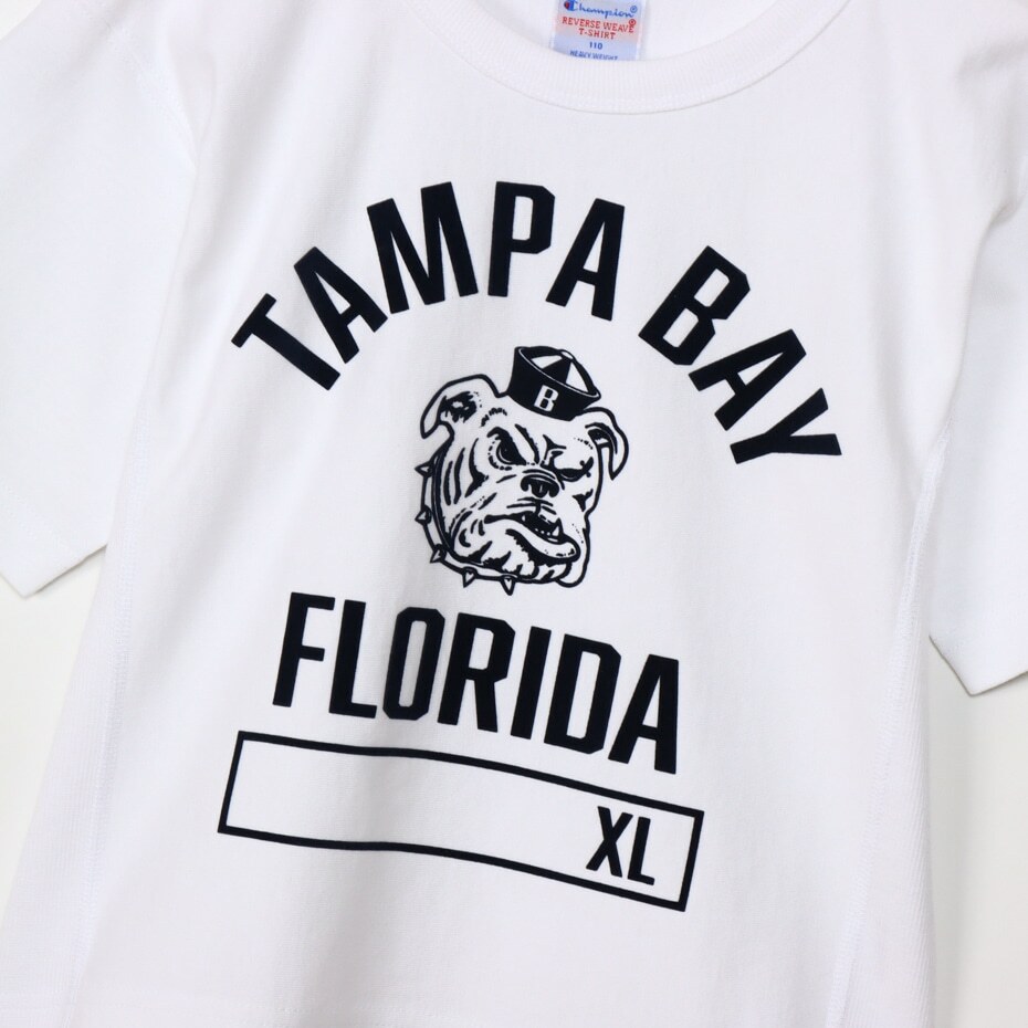 童裝-REVERSE WEAVE® 鬥牛犬 短TEE-白色（CK-Z310-010）