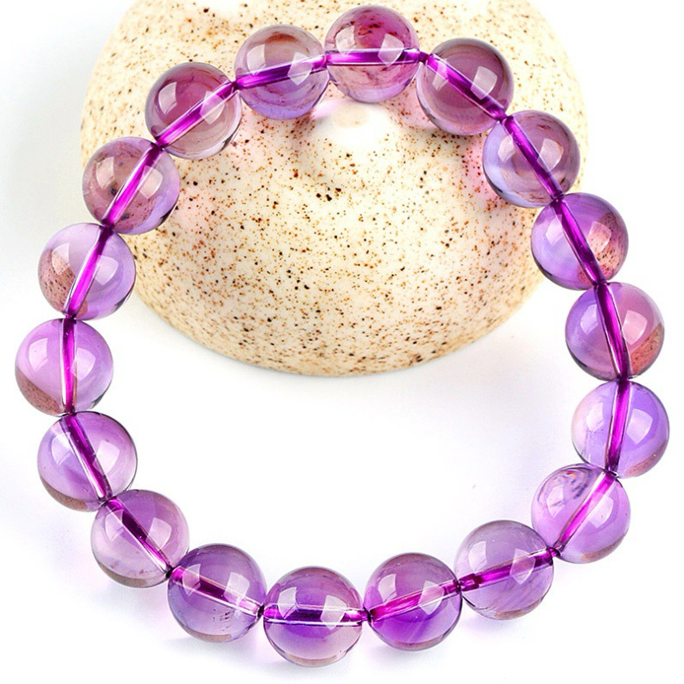 【藏寶】玻利維亞天空之鏡紫水晶手鍊/水晶手串