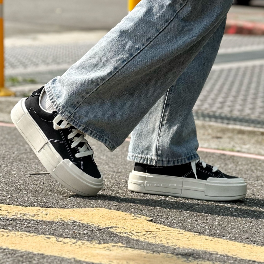 CONVERSE CHUCK TAYLOR ALL STAR CRUISE  UU鞋 厚底 解構 帆布鞋 黑 A08789C