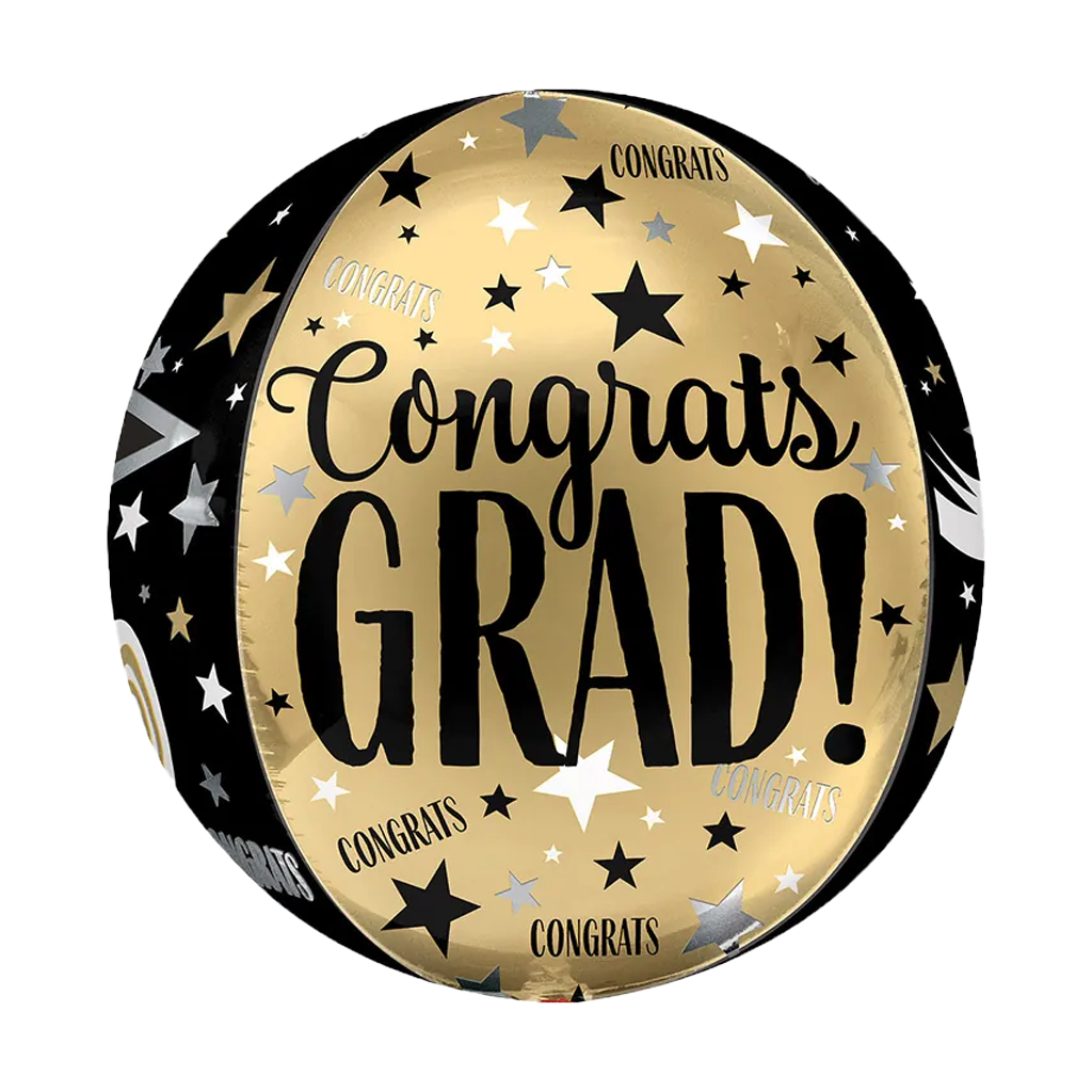 畢業單品丨立體圓球-黑金星星