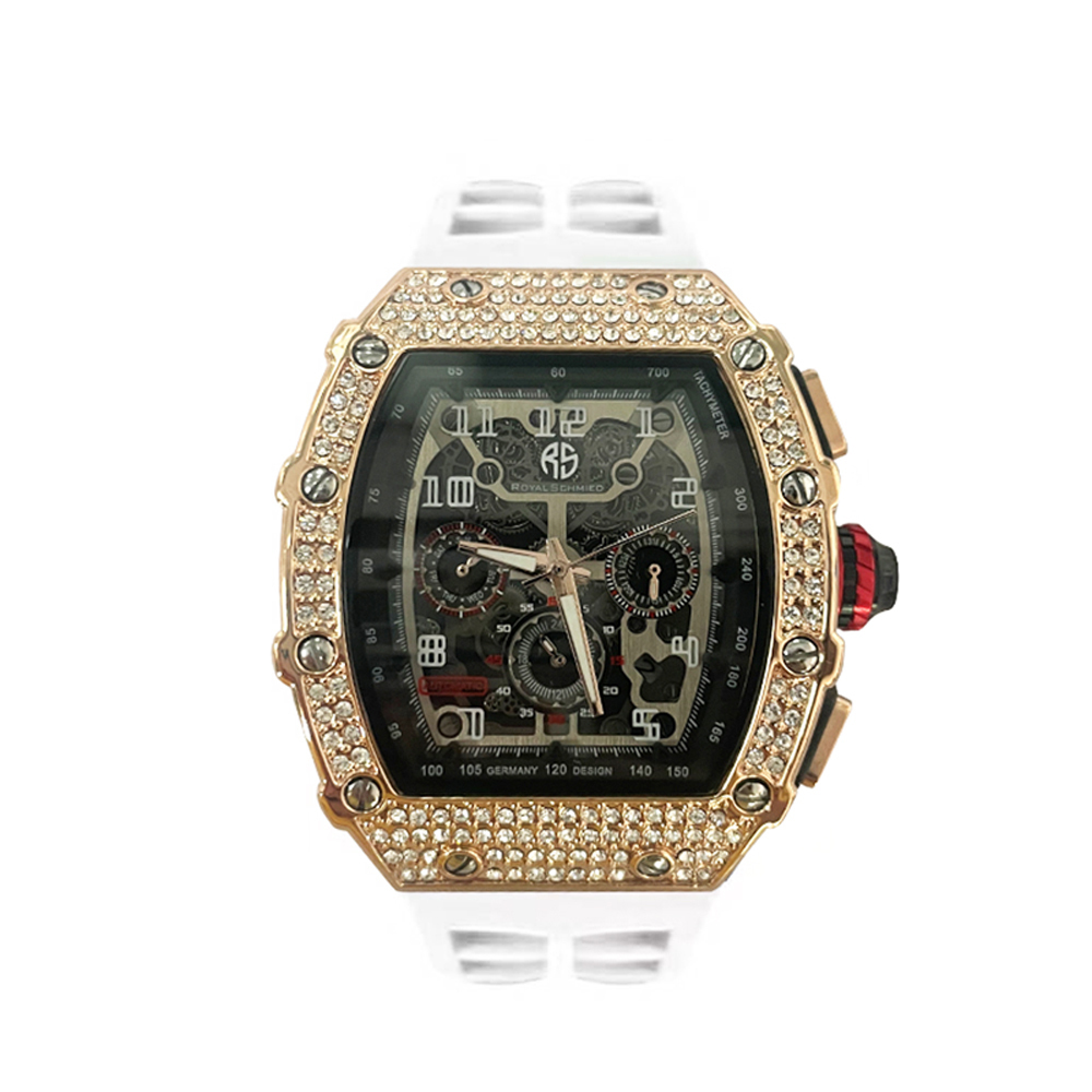 【Royal Schmied】RYS-C004 限量1888隻 三眼 日期星期顯示 晶鑽錶殼 夜光指針 機械 手錶