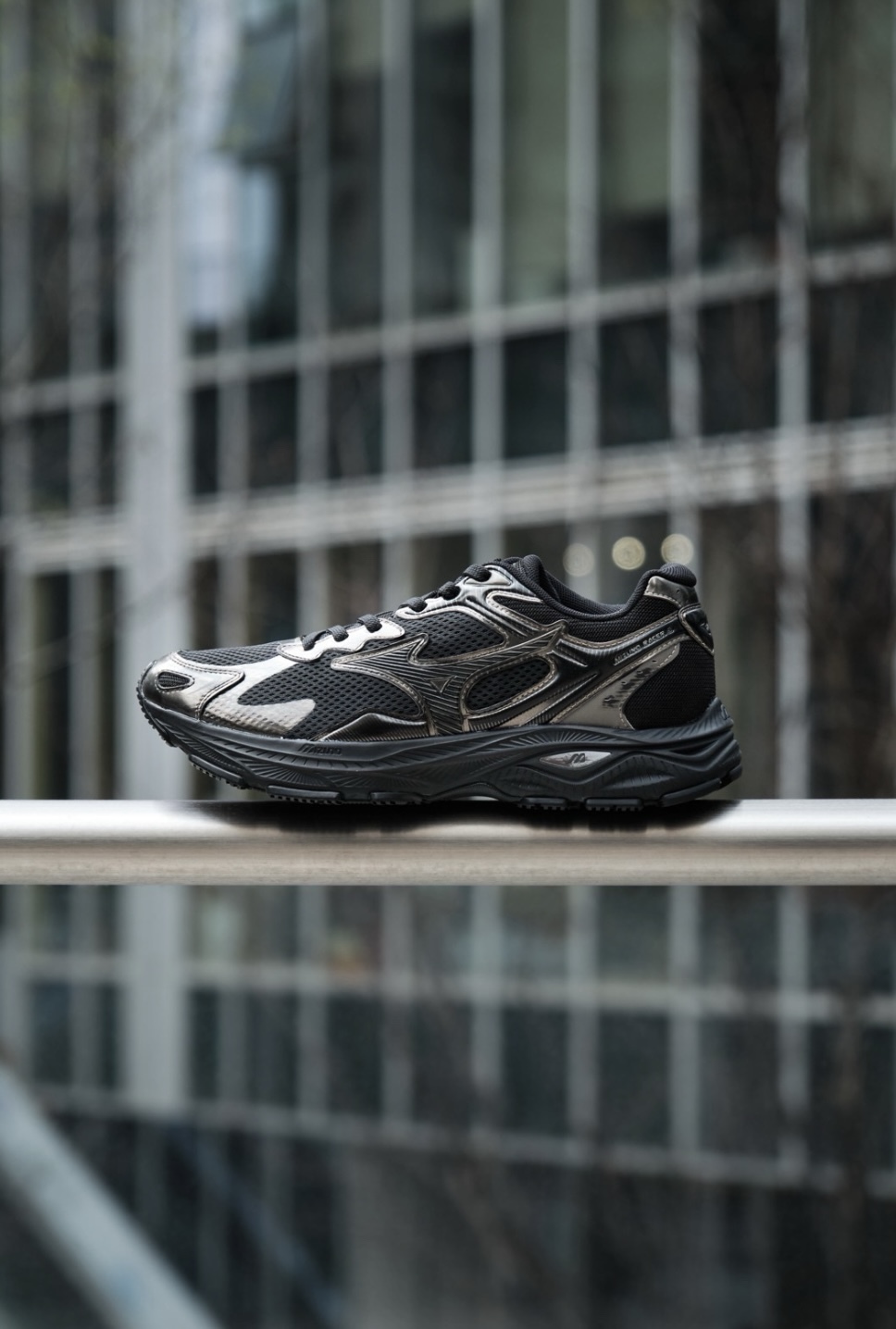 【現貨】MIZUNO Racer S 復古跑鞋 金屬黑 D1GH223521