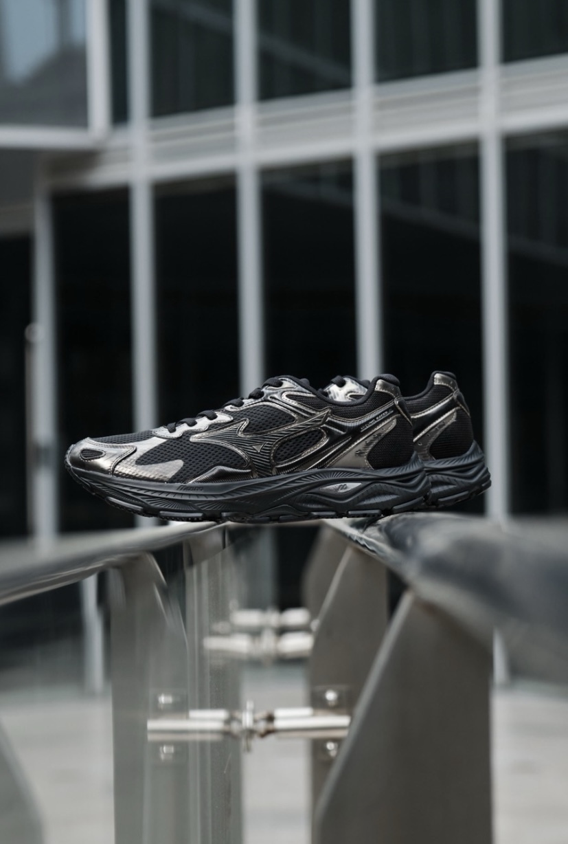 【現貨】MIZUNO Racer S 復古跑鞋 金屬黑 D1GH223521