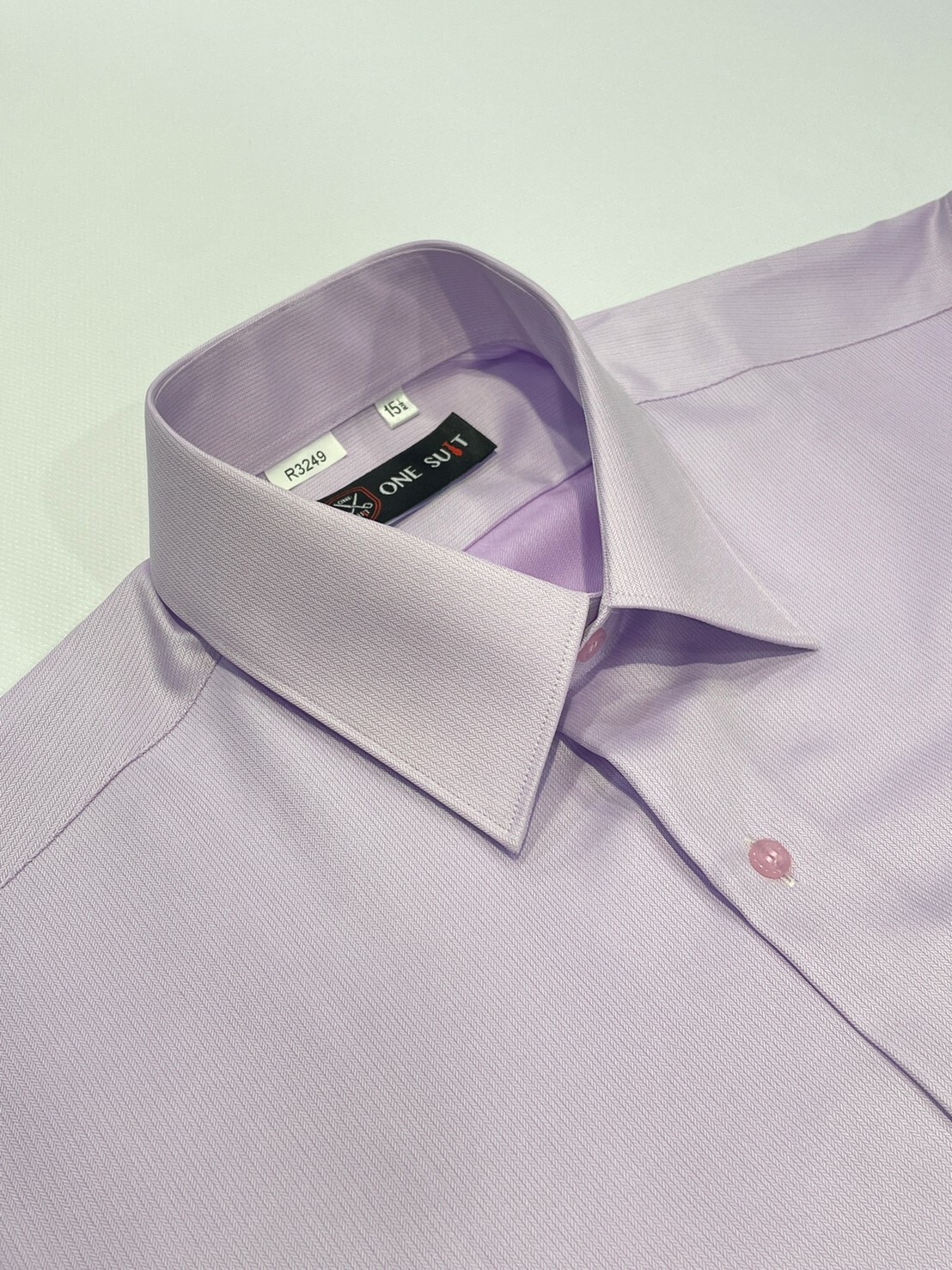紫色直條紋大尺碼男長袖襯衫7