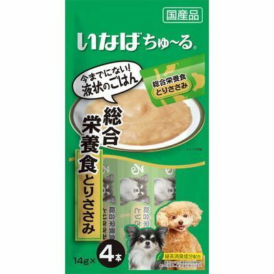 [$100/5包] INABA 犬用 綜合營養 雞肉醬 (14gx4支裝)