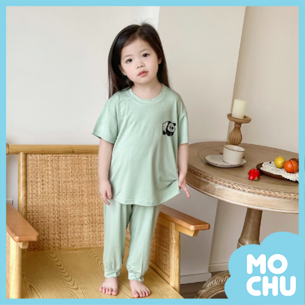 胖熊貓莫代爾兩件式睡衣