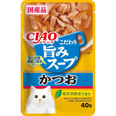 [$39 x 6包] CIAO 軟包 吞拿魚+鰹魚40g *包裝隨機