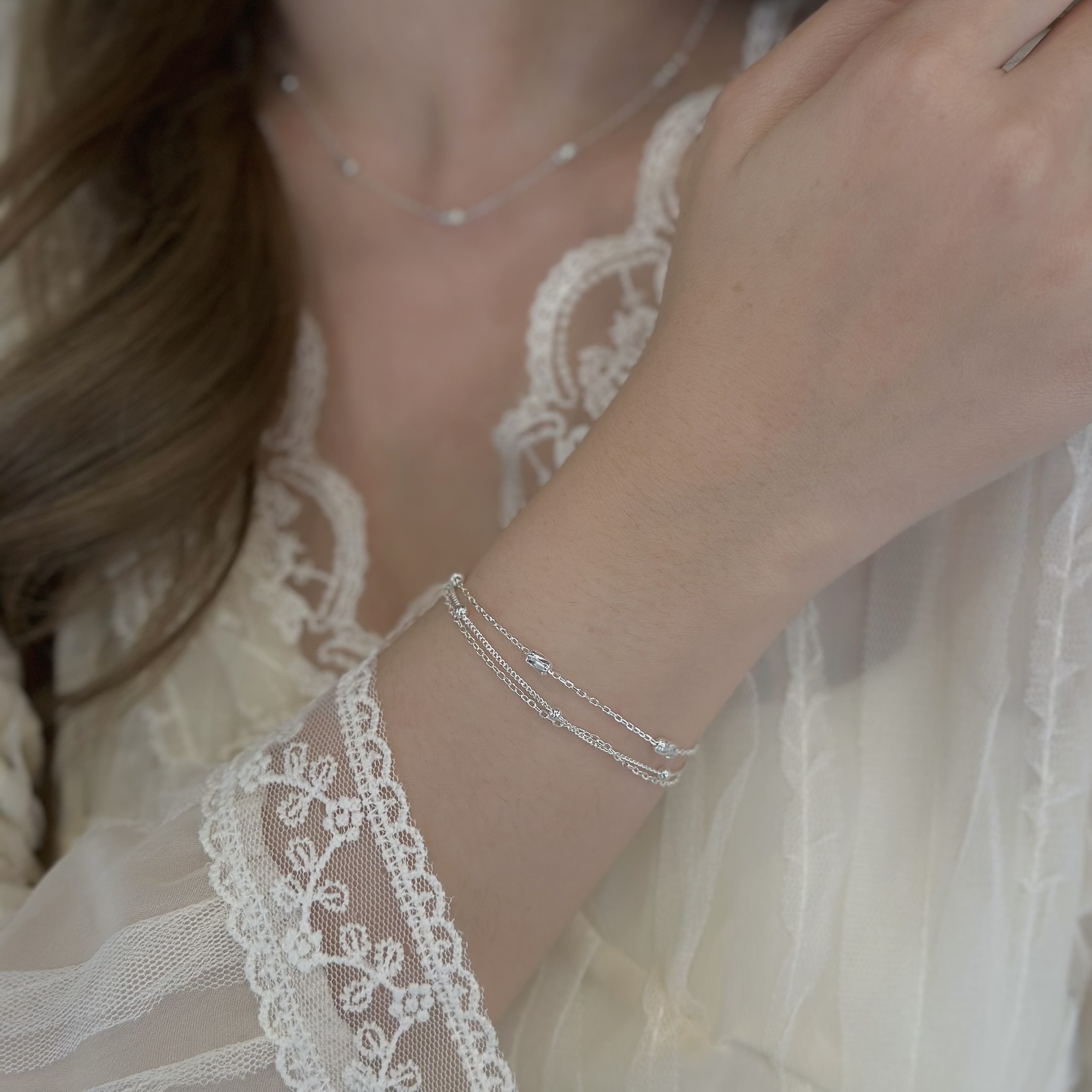 H12如夢．三層切割手鍊