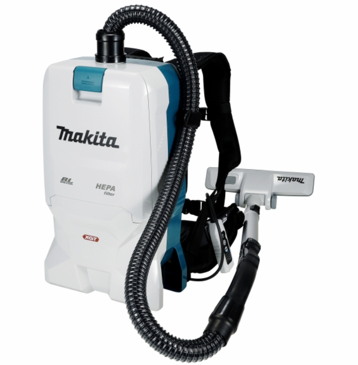 "MAKITA"牧田牌 充電式背負型集塵機2公升(HEPA過濾網)(無碳刷)(藍牙連動)(鋰40)(淨機)-[VC009GZ01]