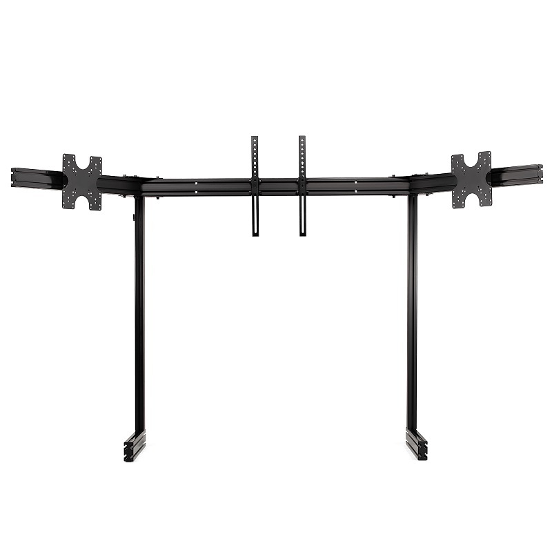 米特3C數位–NLR ELITE FREESTANDING TRIPLE MONITOR STAND 黑色鋁擠型三螢幕立架 21~65吋/NLR-E036