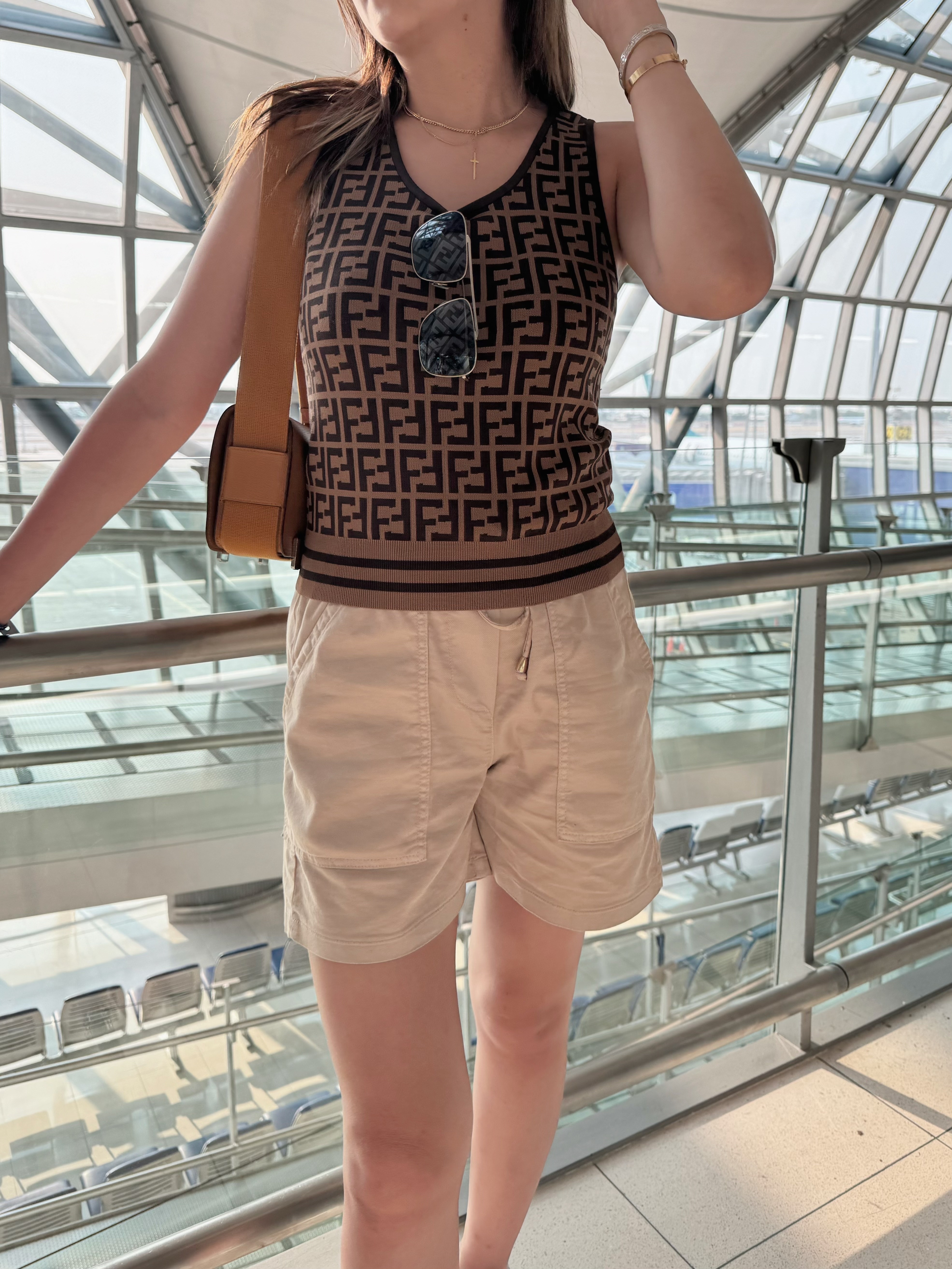 Kikisix 卡奇色雙明袋橡筋束腰短褲 - T