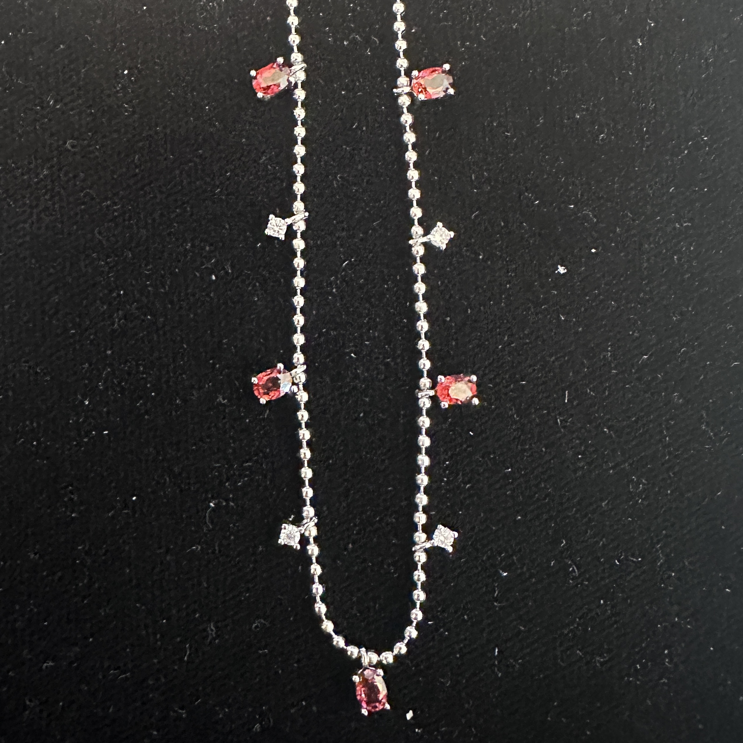 T143紅石榴石項鍊