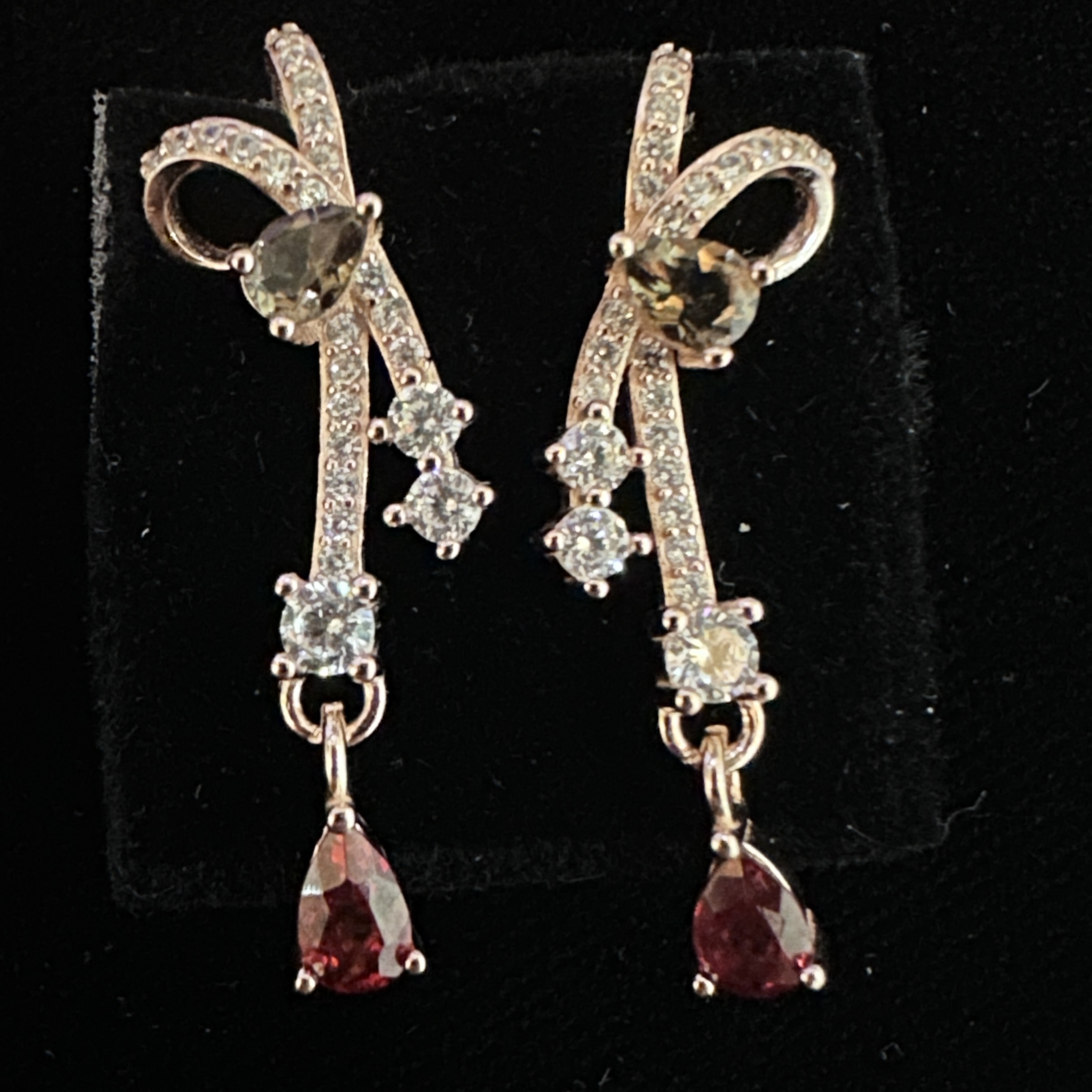 T189不規則寶石耳環