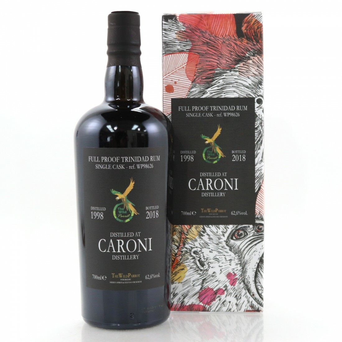 Caroni 1998 Wild Parrot 'White' Cask #98626 - 70cl/62.6%