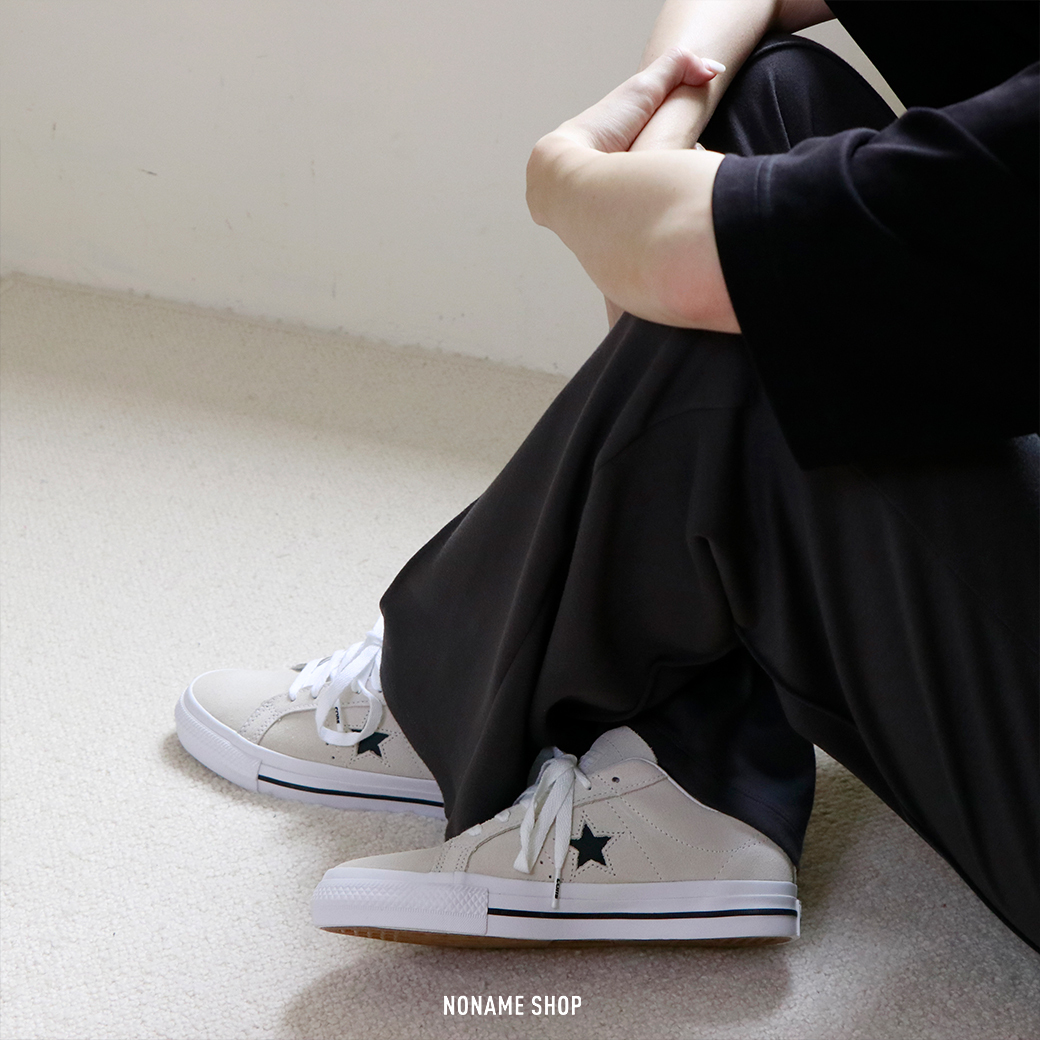 CONVERSE ONE STAR PRO 麂皮 米白黑 (男/女款)