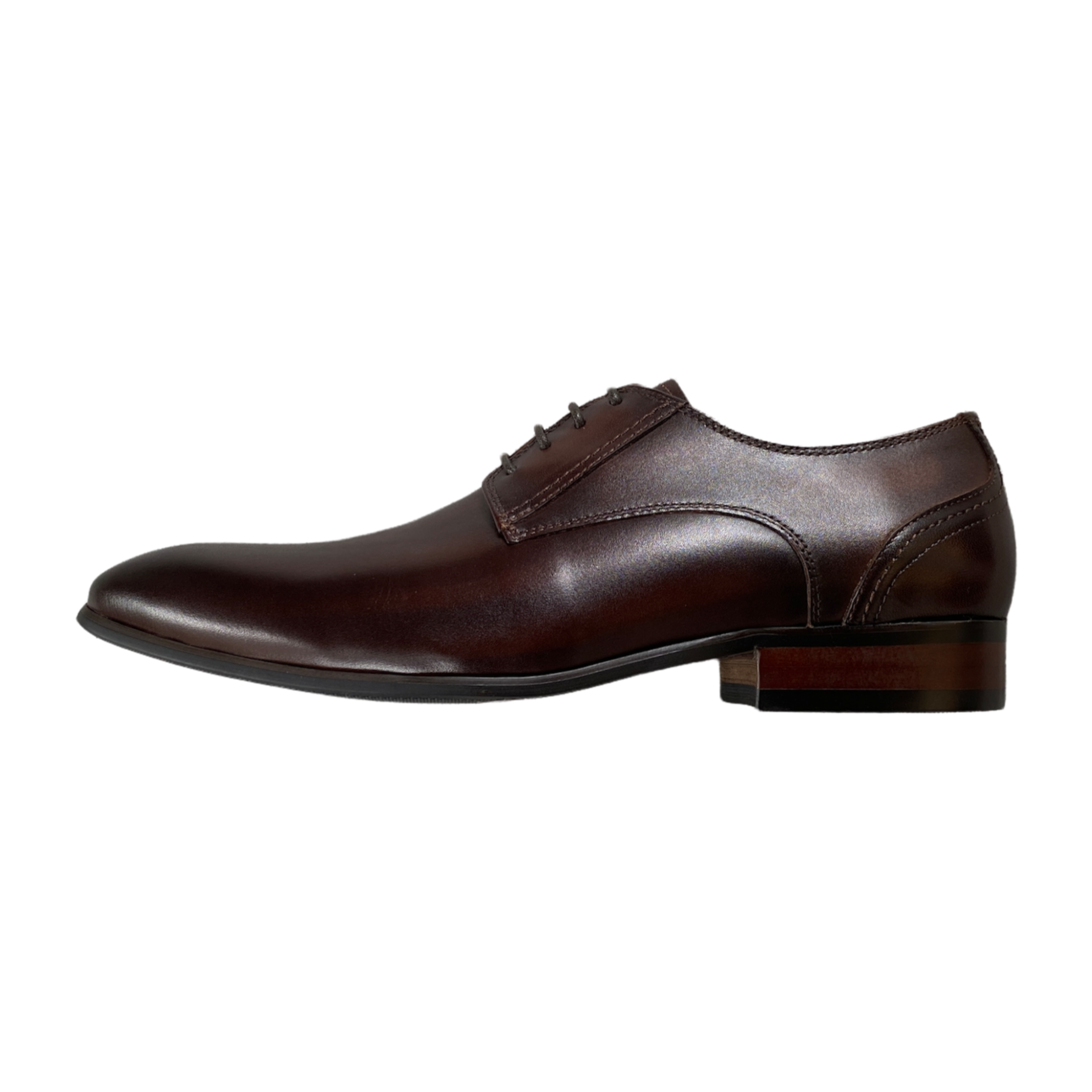 Revic 男裝皮鞋 | OF-35DB | 深啡色素面德比皮鞋