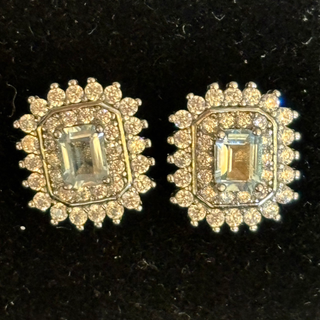 T452藍灰托帕石耳環