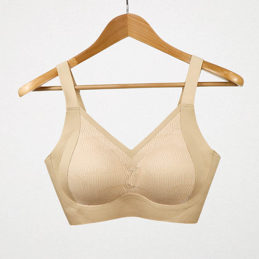細肩帶無鋼圈四排釦胸罩內衣