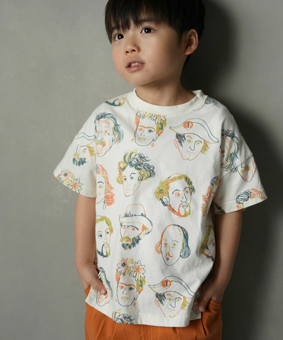 日本 MYD 偉人圖騰 經典系列 純棉短袖上衣 (白色，100與150) M420143