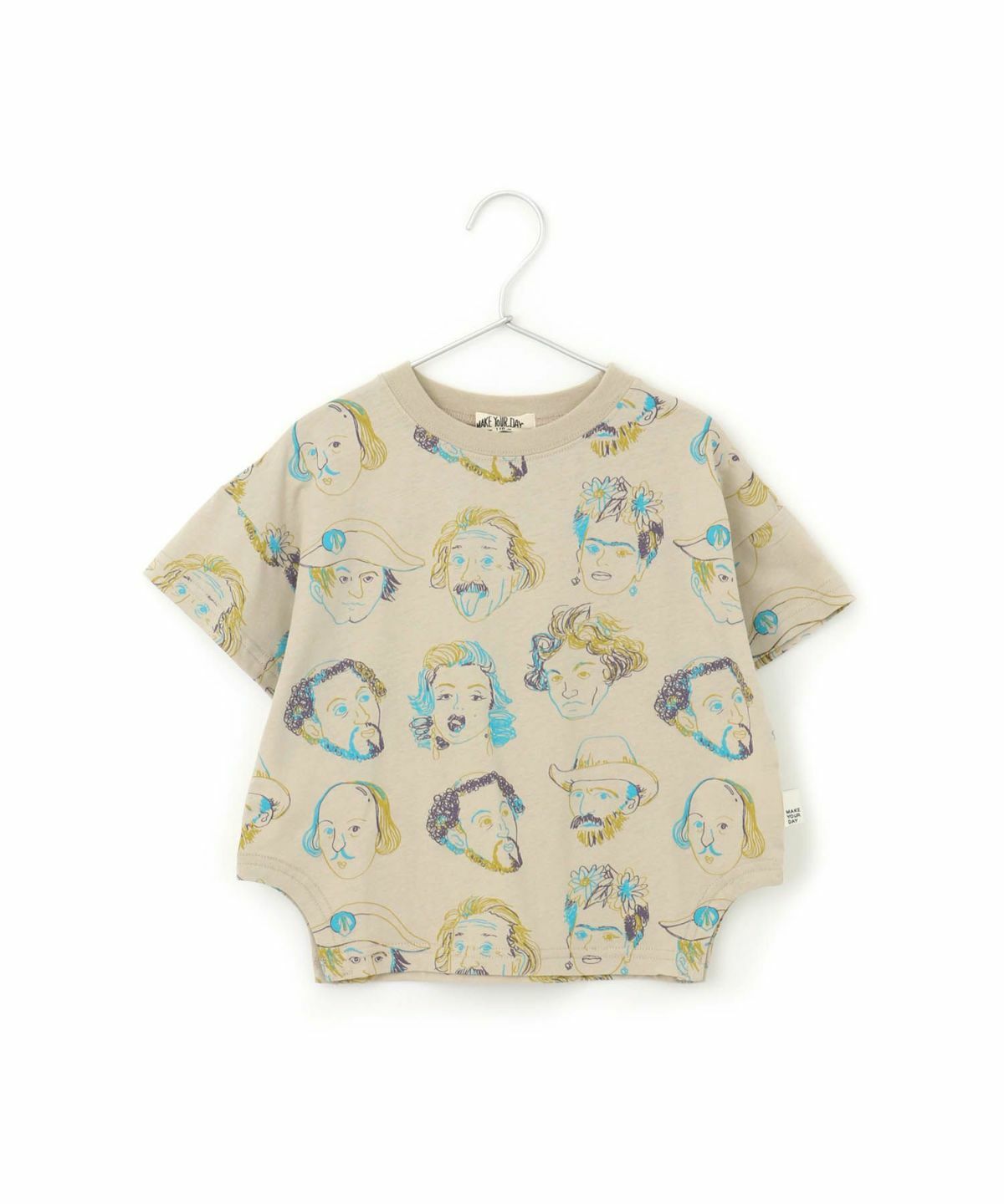 日本 MYD 偉人圖騰 經典系列 純棉短袖上衣 (白色，100與150) M420143