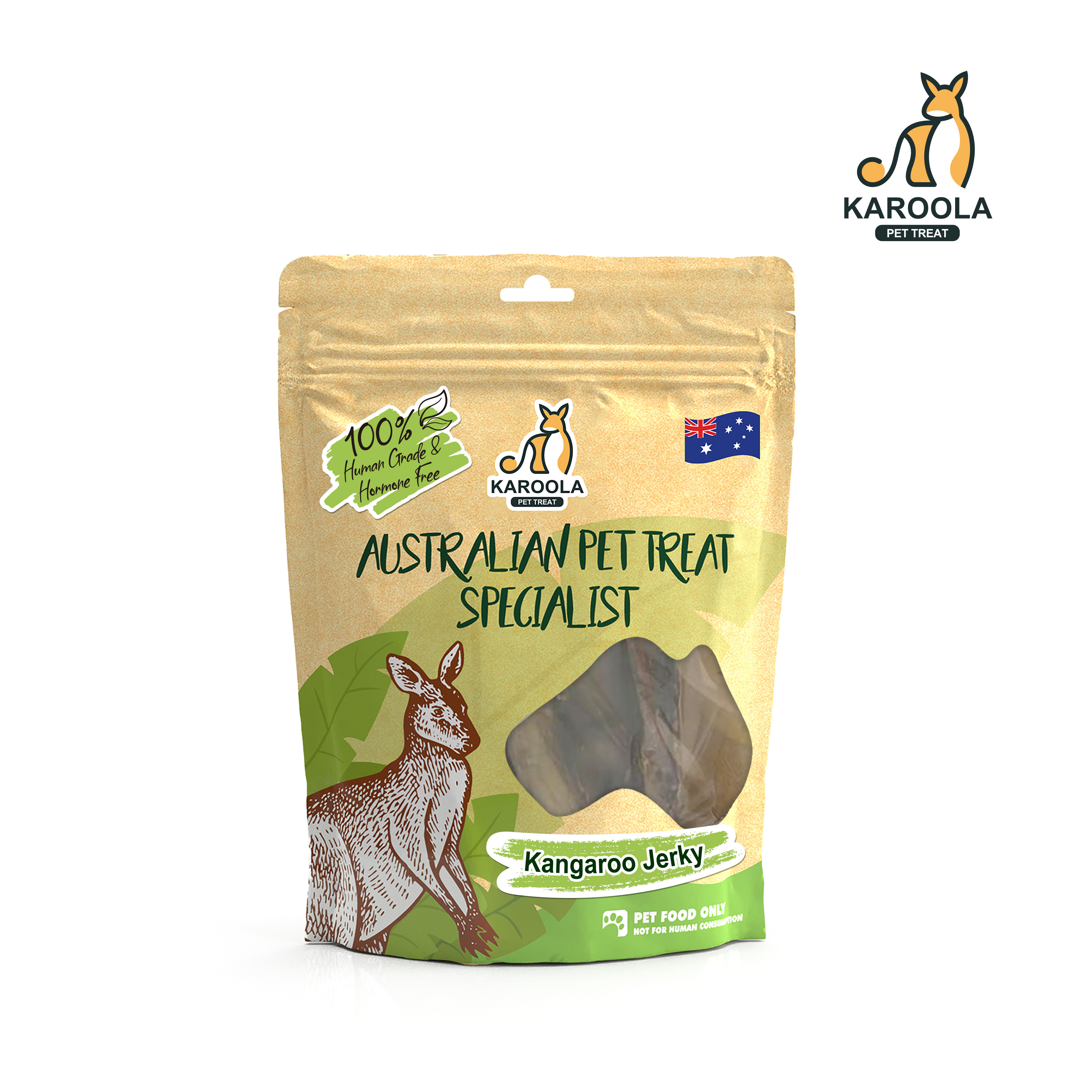.Karoola - Kangaroo Jerky 袋鼠肉片 80g▶$135 X 3包◀【可混合其他口味】