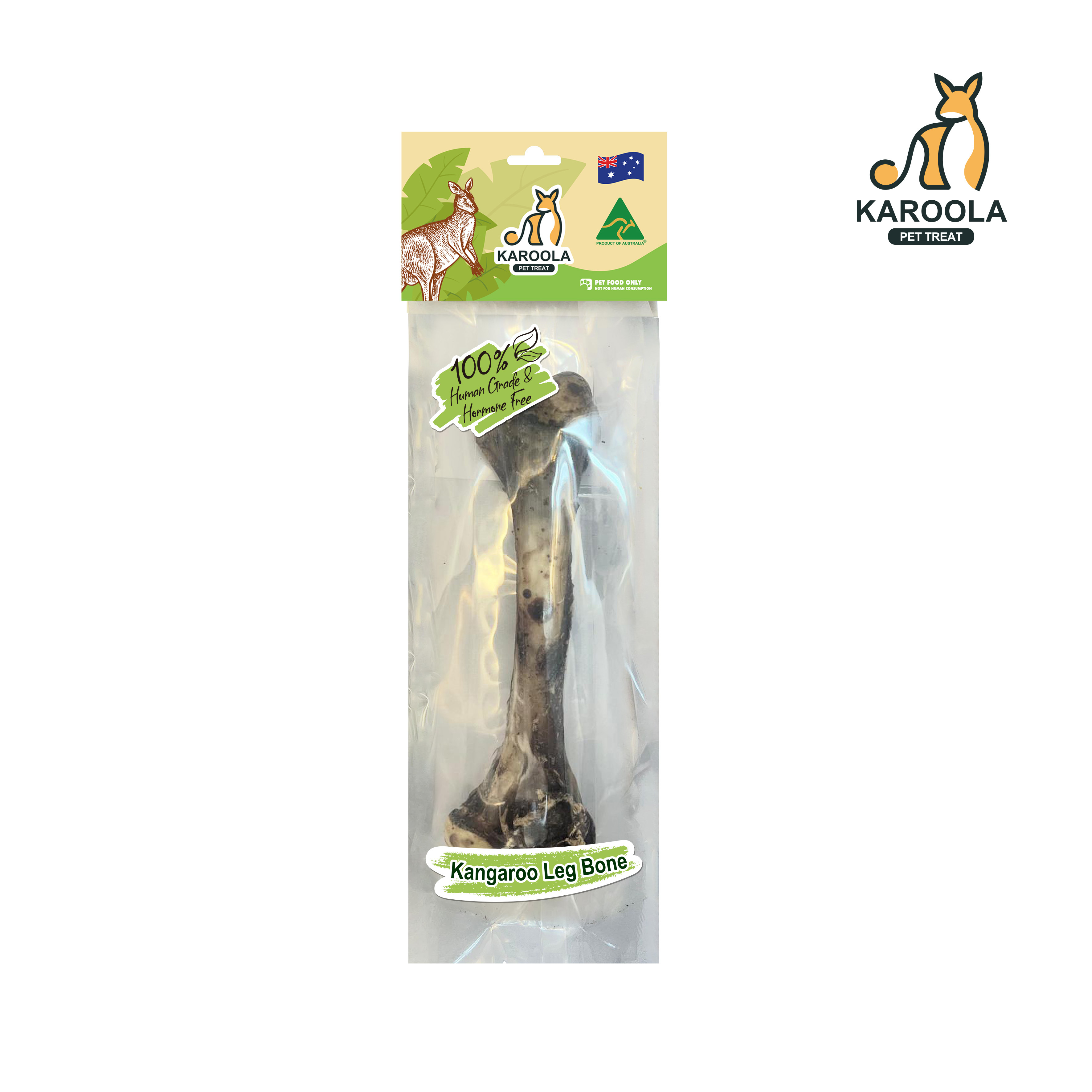Karoola - Kangaroo Leg Bone 袋鼠腳骨原條 200g▶$135 X 3包◀【可混合其他口味】