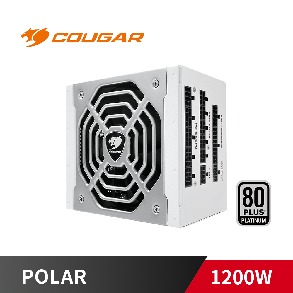 COUGAR 美洲獅 POLAR 1200w 白金牌 DC-DC 日系電容 電源供應器