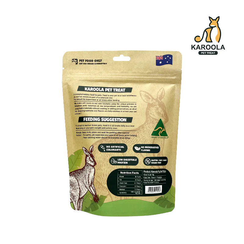 Karoola - Pig Ear Strips 豬耳條 80g  ▶$135 X 3包◀【可混合其他口味】