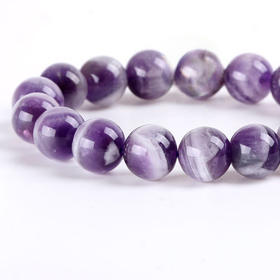 【藏寶】夢幻薰衣草千層塔紫水晶手鍊/水晶手串