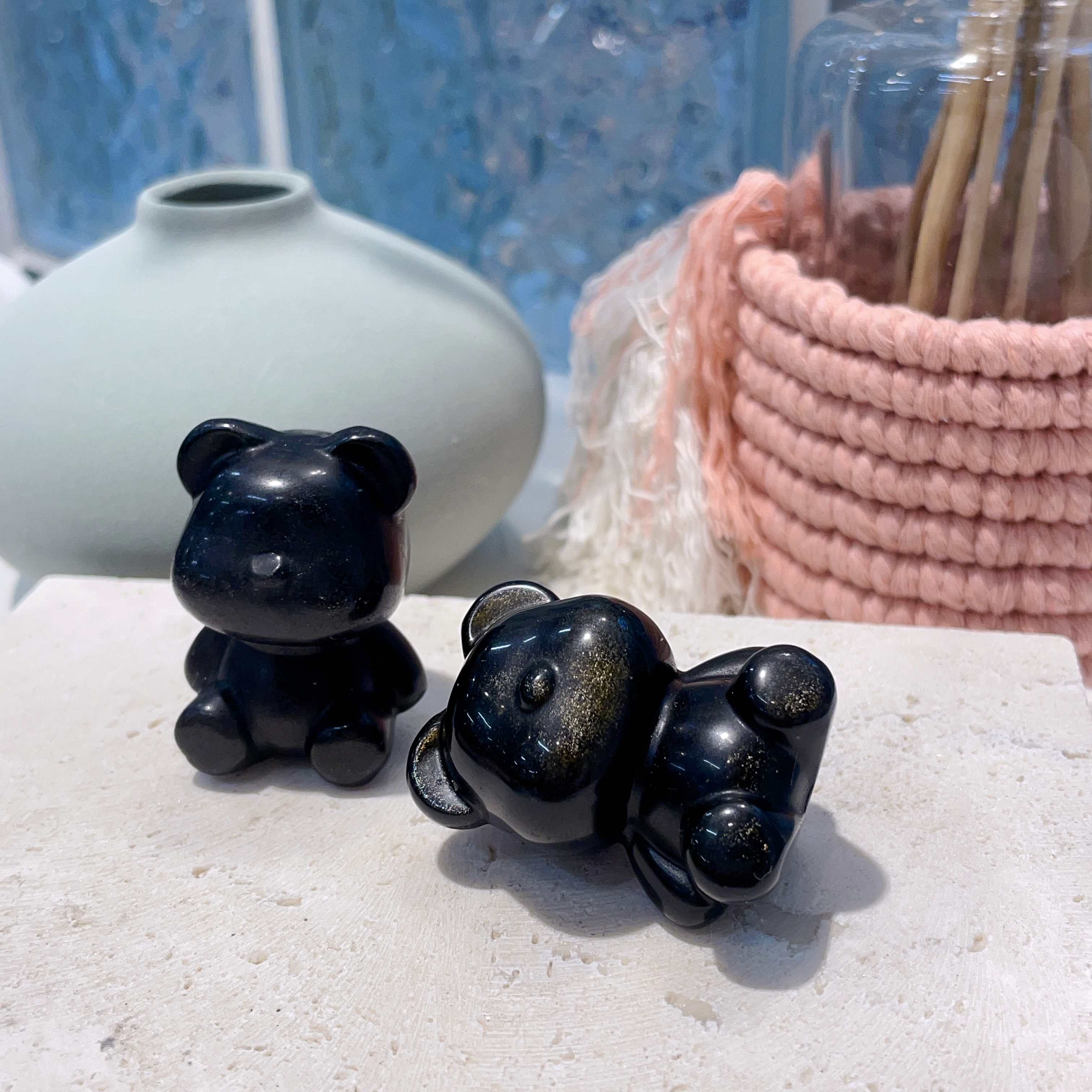 金曜石熊仔擺件