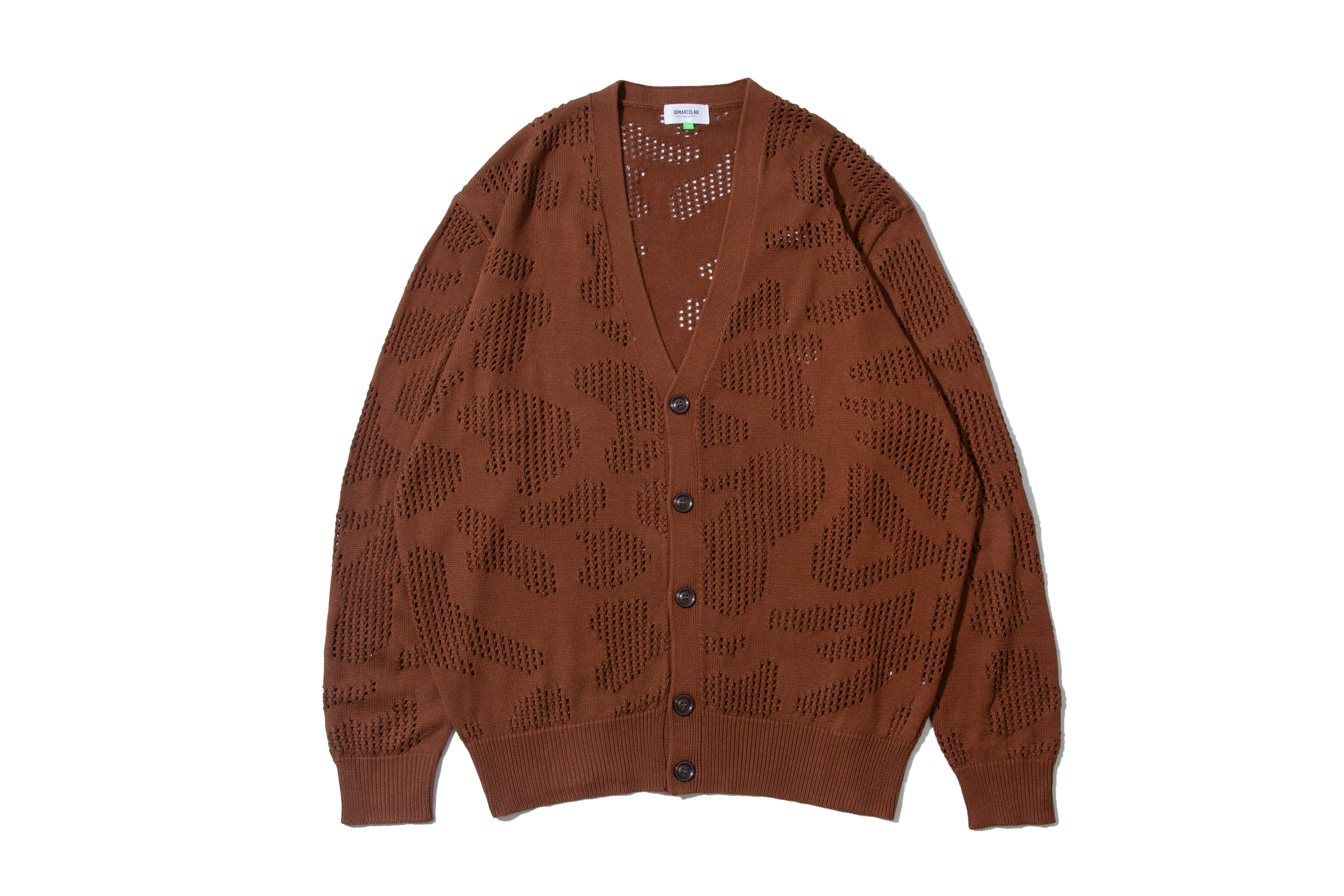 DeMarcoLab "CAMO VENT KNIT CARDIGAN" (Bronze)