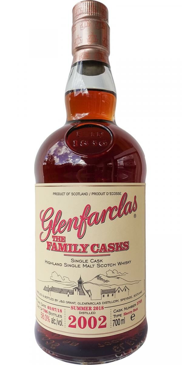 Glenfarclas 2002 Summer 2018 #3769 - 70cl/58.0%