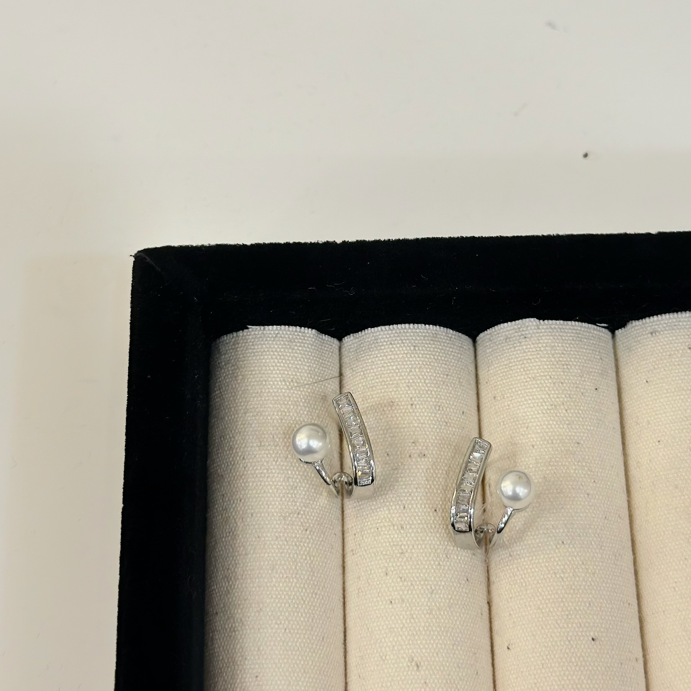 生活．鋯石珍珠雙層C字圈